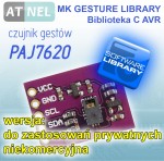 MK GESTURE LIBRARY - czujnik gestów PAJ7620 ver: 1.0a - AVR Biblioteka C -  do wykorzystania prywatnego (Niekomercyjna)
